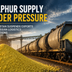 Granular sulphur transportation affected by Kazakhstan export suspension and Russian railway restrictions
